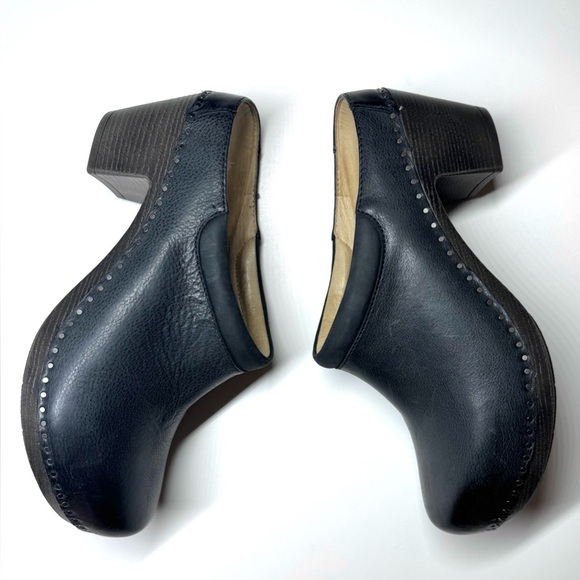 Dansko Women’s Sammy Stylish Leather Mule Black Clog Size- 42 - Picture 9 of 11